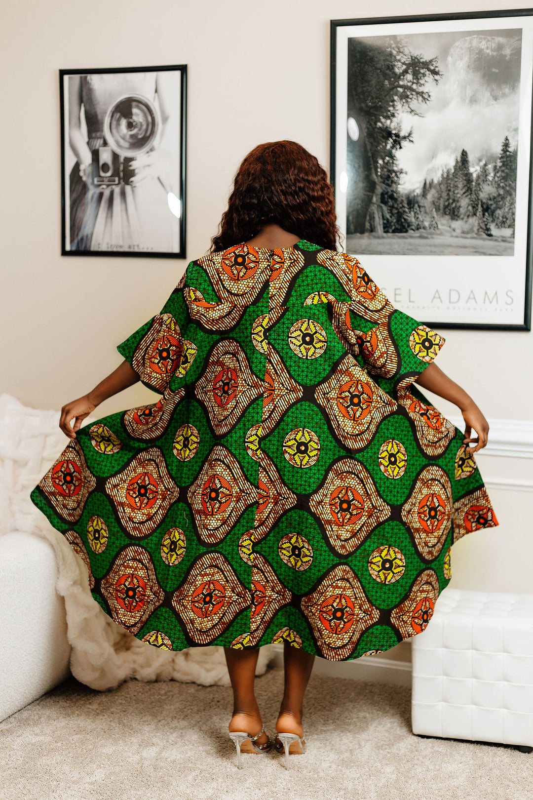 African Print Loose Dress-Eno