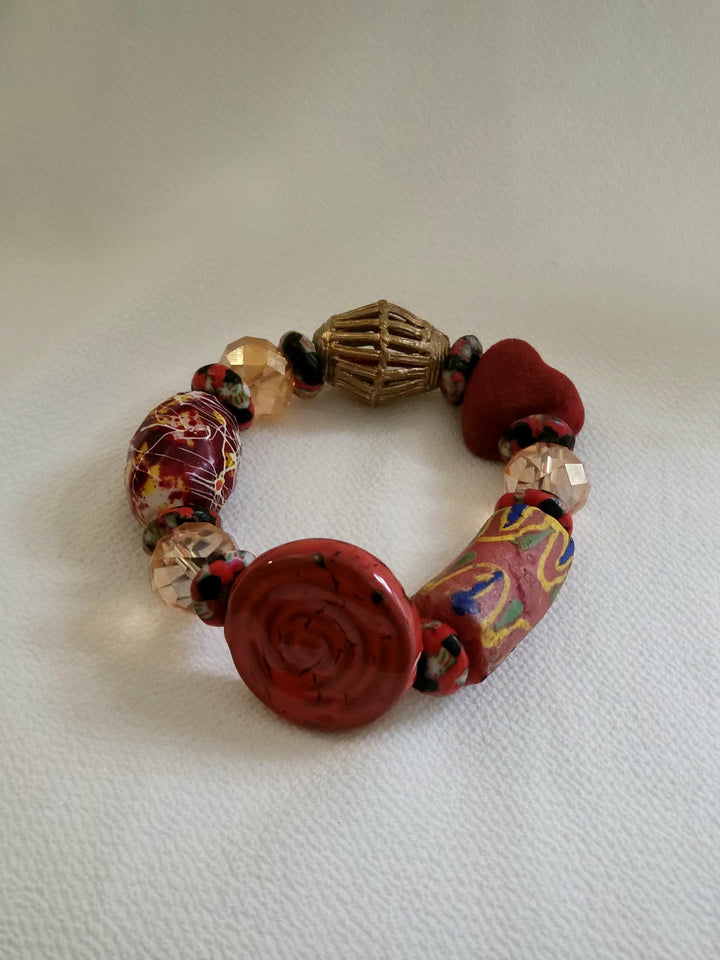 Beaded African Bracelet-Pillar