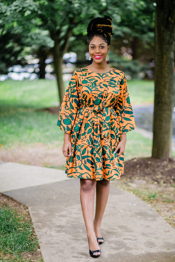 African Print Loose Dress-Awuraba