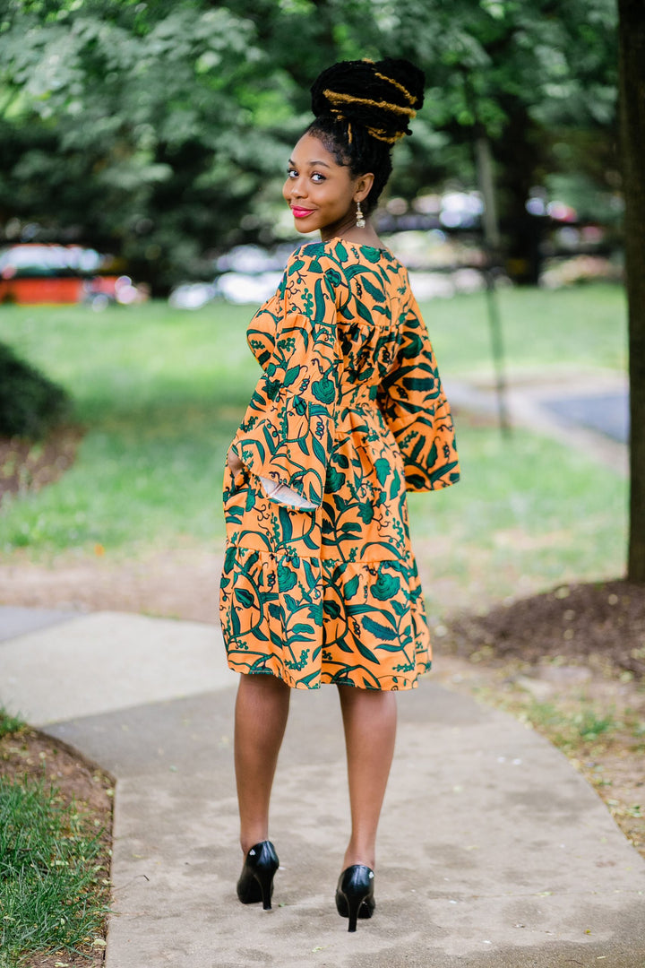 African Print Loose Dress-Awuraba